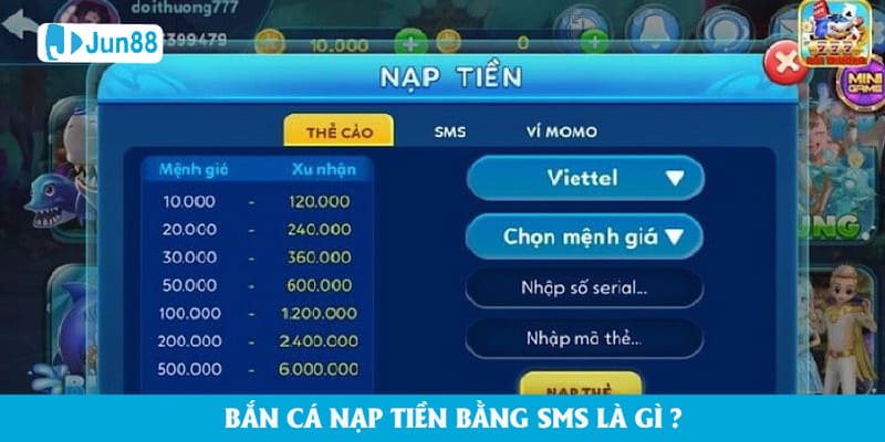 Nạp tiền bằng SMS